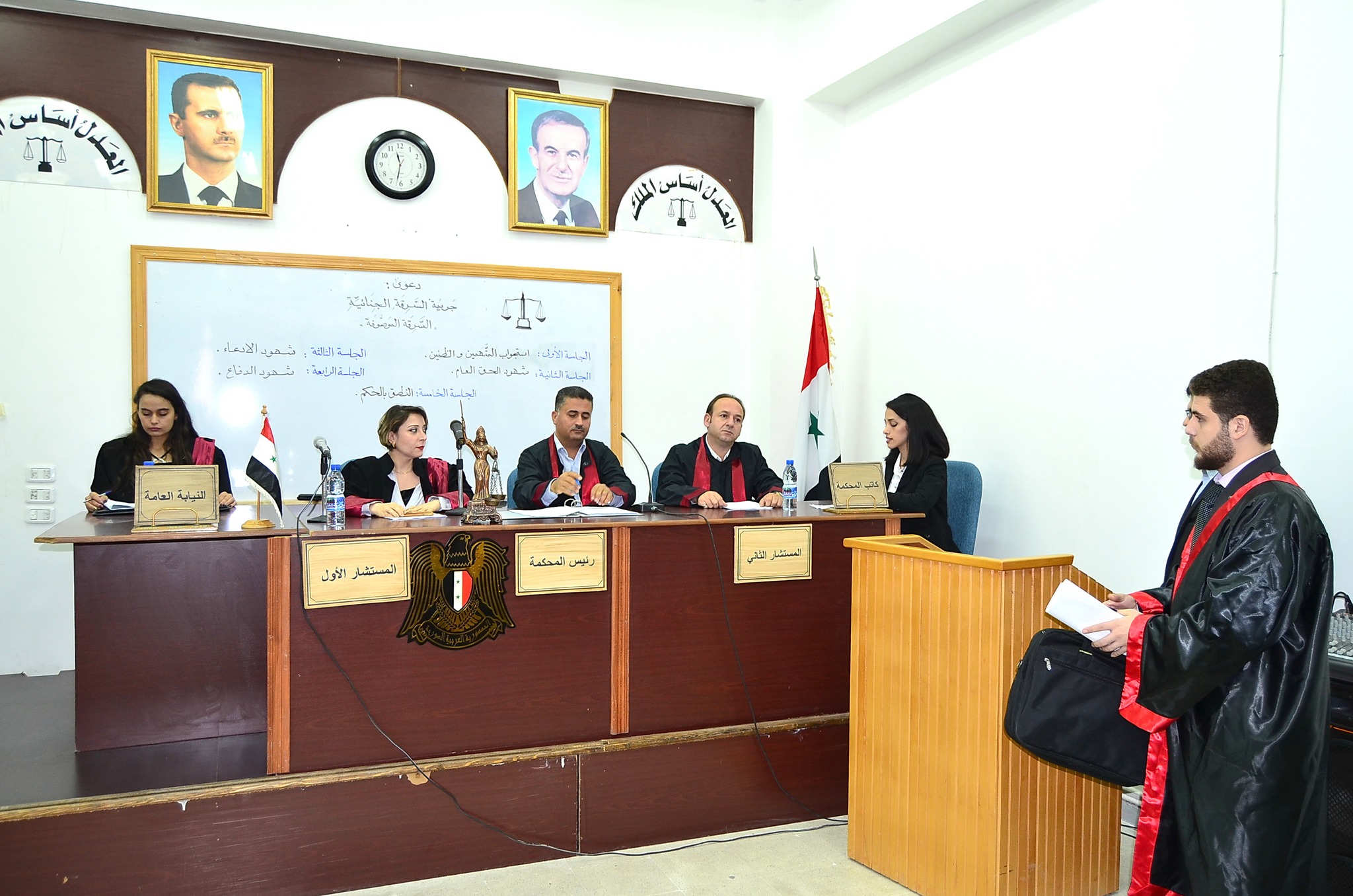 افتتاح المحكمة الإفتراضية في كلية الحقوق جامعة تشرين