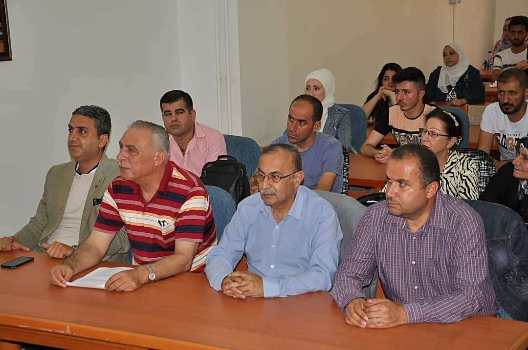 افتتاح جلسة دعوى شرعية للمحكمة الإفتراضية في كلية الحقوق جامعة تشرين