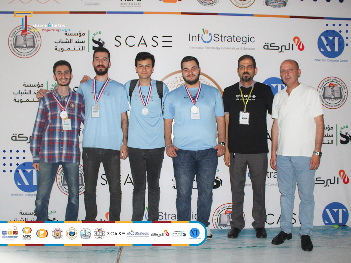 تكريم الفرق الأوائل في المسابقة البرمجية الجارية في جامعة تشرين