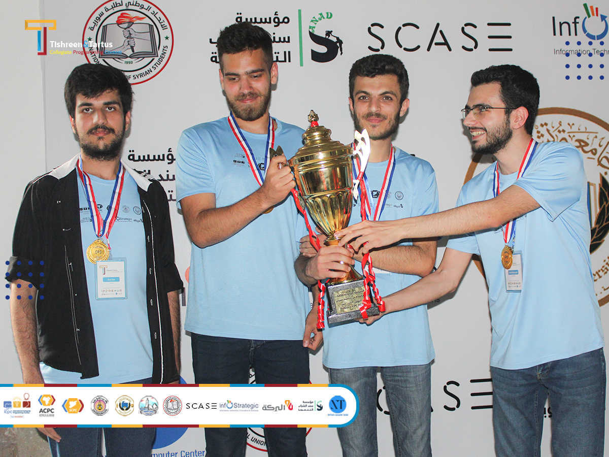 تكريم الفرق الأوائل في المسابقة البرمجية الجارية في جامعة تشرين