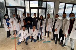 تحت رعاية فرع جامعة تشرين للاتحاد الوطني لطلبة سورية -حملة النظافة ثقافة