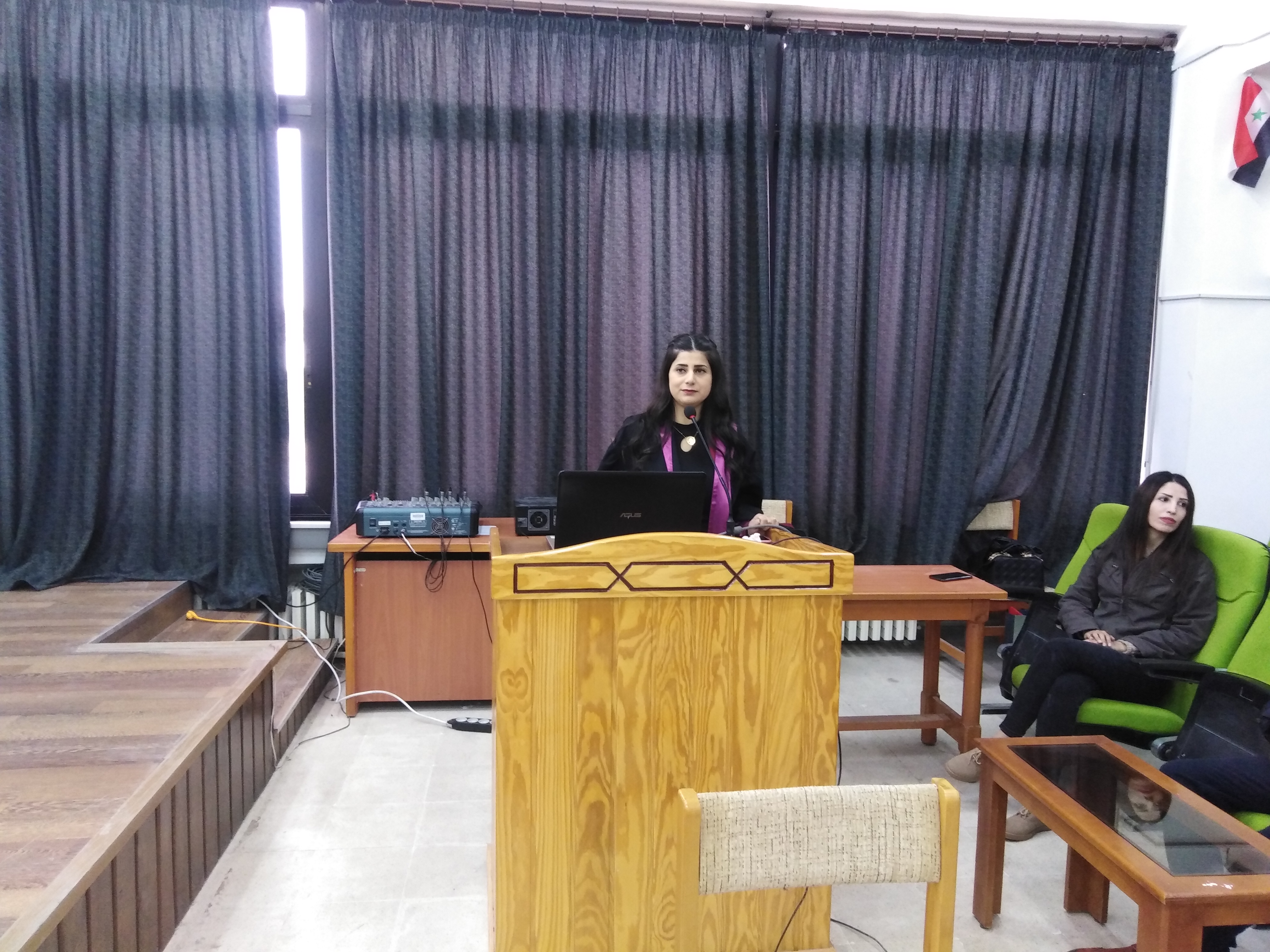 مناقشة علنية لرسالة الدكتوراه للطالبة ديما حكمت عمران