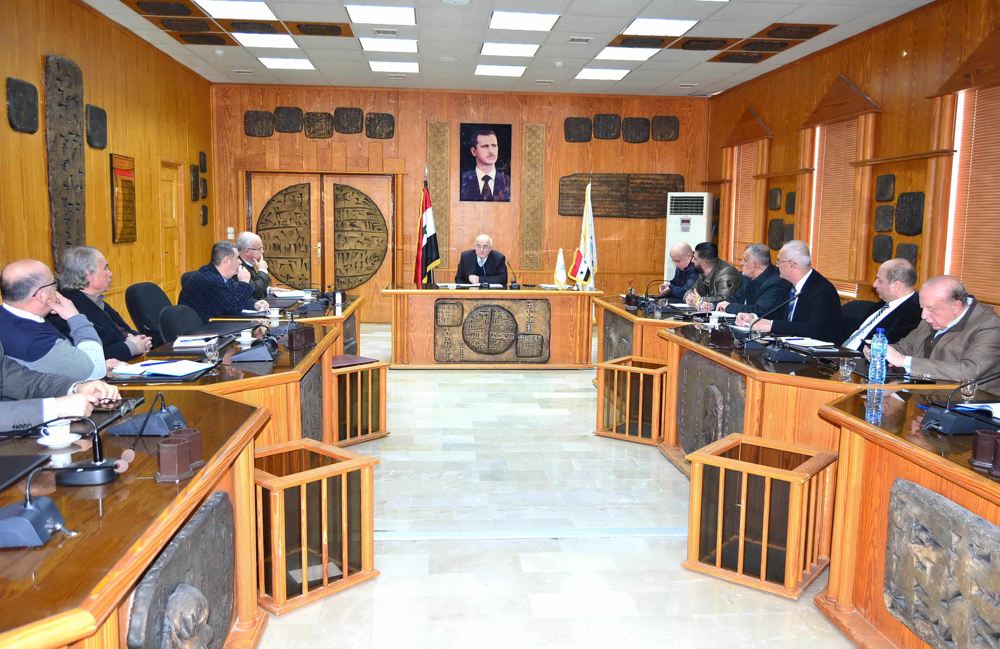 مجلس الجامعة يستعرض نتائج ورشة العمل المنعقدة مؤخرا في دمشق حول معايير الجودة والاعتمادية
