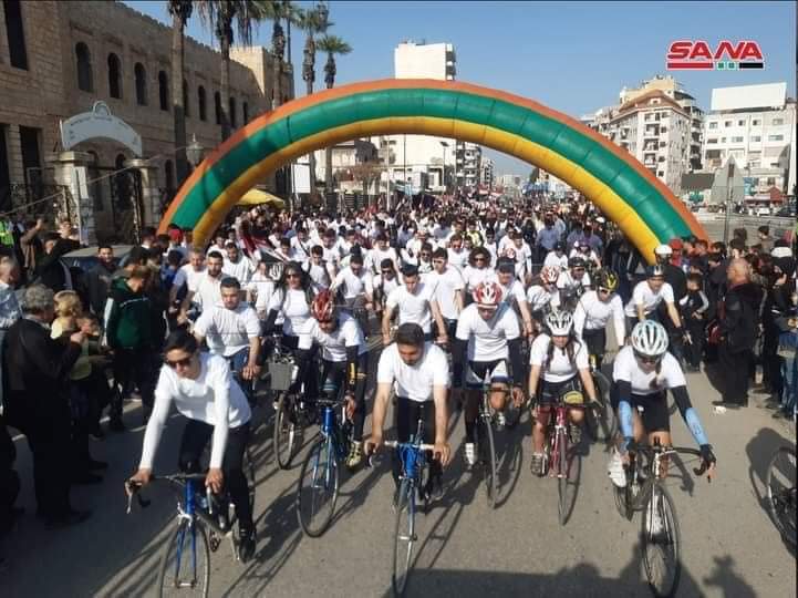 كلية التربية الرياضية في احتفالية عيد الطالب العربي السوري