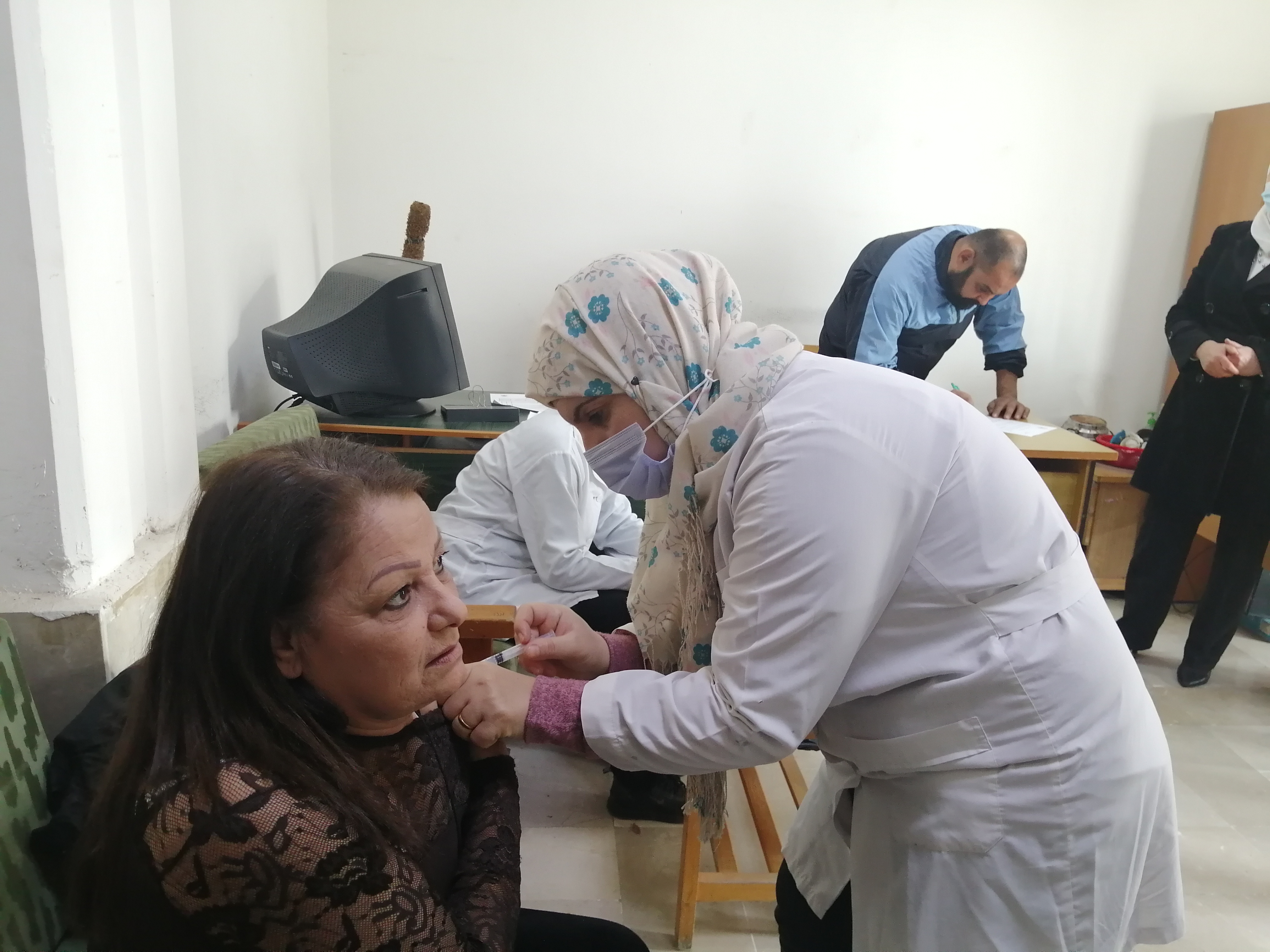  اللقاح ضد فيروس كورونا متواصلة في جامعة تشرين