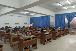 أجواء امتحان الدورة الفصلية الأولى  -كلية التربية - جامعة تشرين