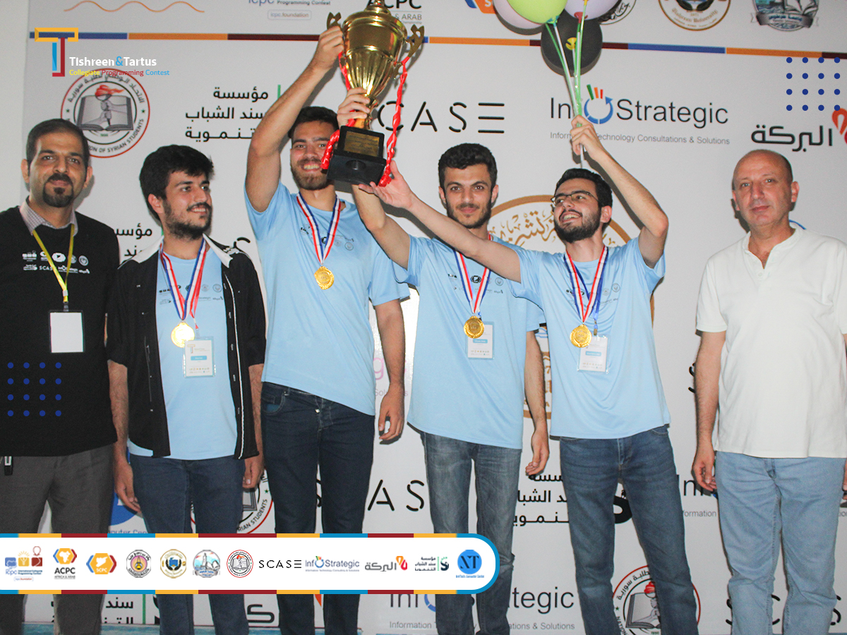 تكريم الفرق الأوائل في المسابقة البرمجية الجارية في جامعة تشرين