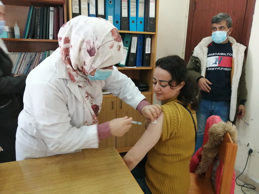 حملة اللقاح ضد فيروس كورونا  متواصلة في جامعة تشرين 